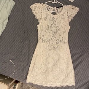 Open back Lace mini dress